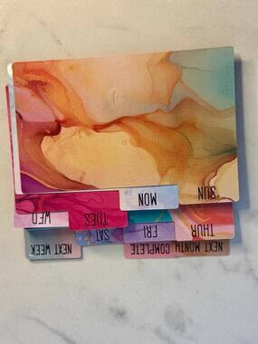 Notecard Planner Kit | ADHD 3x5 Index Card System | Storage Box + Laminated Tabs